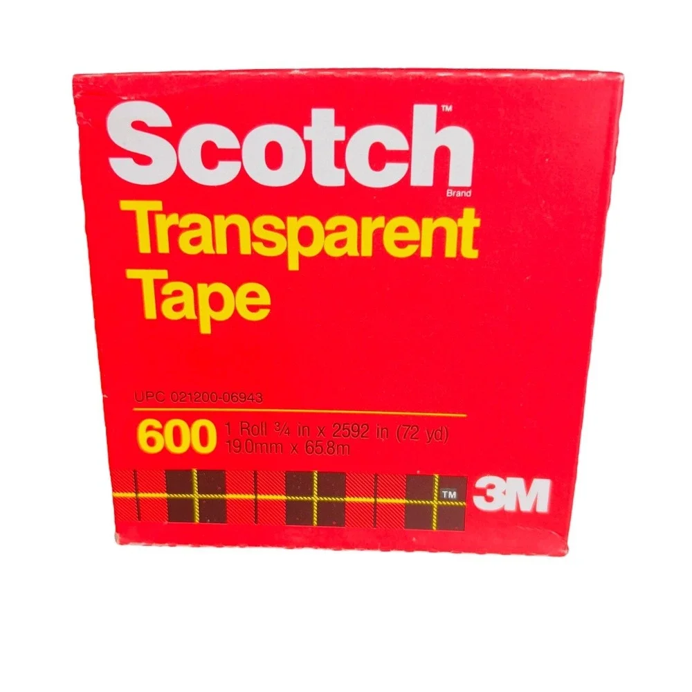 VTG Scotch 600 Transparent 3M Sealed Tape Refills 3/4